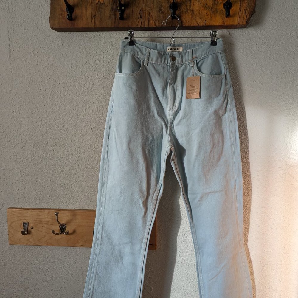 Rudy Jude Bell Bottoms Sky Blue Size 3